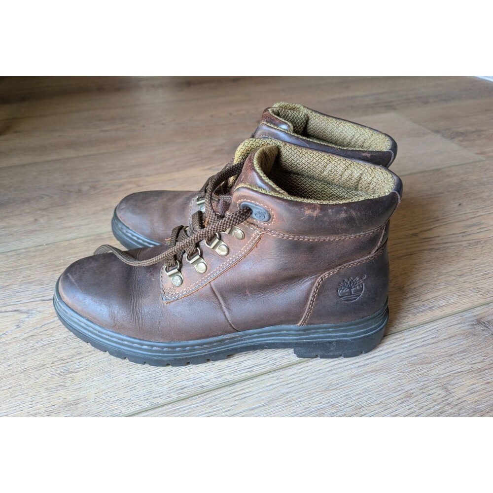 Timberland Lace Up Brown Leather Hiking Boots 12343 Women's Size US 7.5m